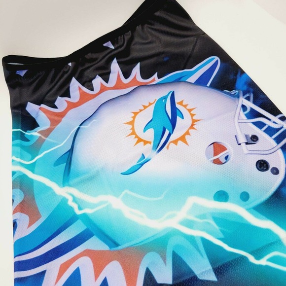 Miami Dolphins Football Neck Gaiter Scarf Bandana - Picture 5 of 5